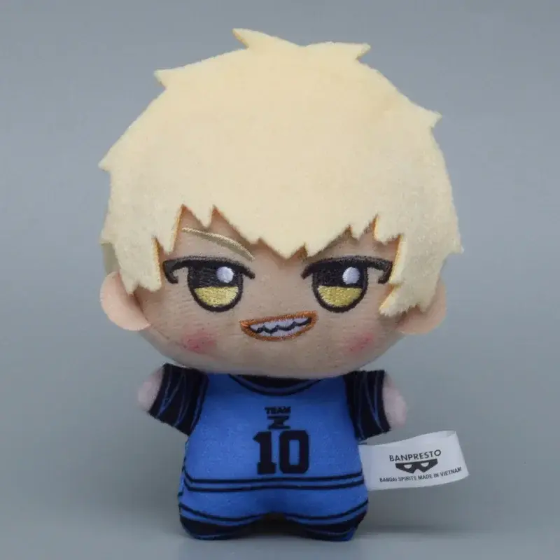 11cm Japan Anime BLUE LOCK Isagi Yoichi Chigiri Hyoma Bachira Meguru Cute Plush Cotton Doll Keychain Plushie Bag Pendant Gifts