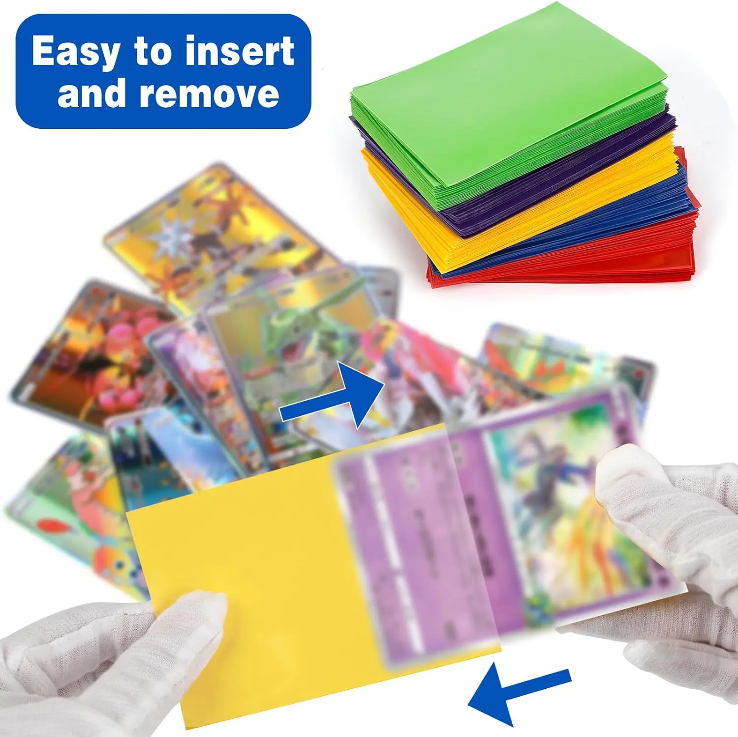 50 PCS 62x89mm Matte Japanese Size Card Sleeves Toploading Trading Cards Protector Card  Board Games for YGO