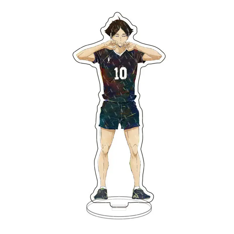 Anime H-aikyAcrylic Stand Volleyball Boys Peripheral Shoyo Hinata Kageyama Tobio Figures Model Desktop Plate Stand Model