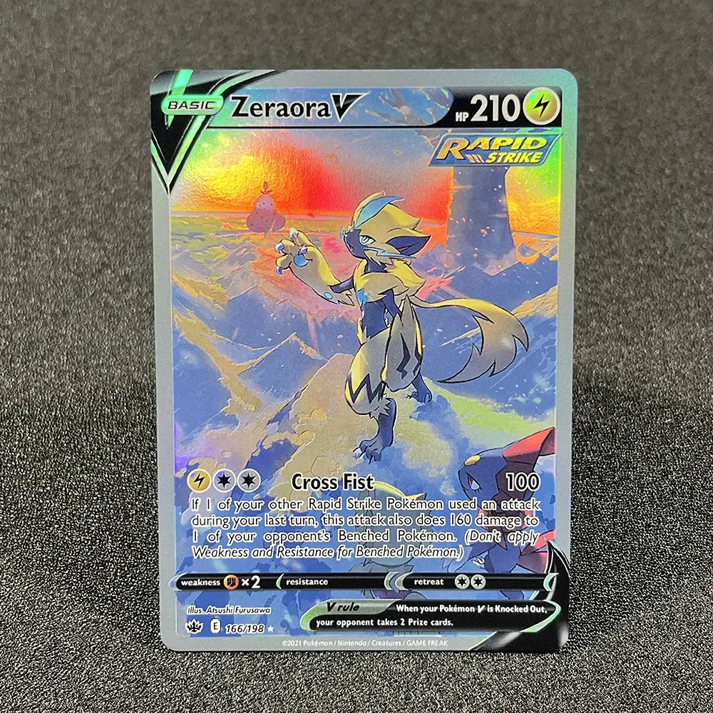 PKM Holographic Single Cards Rainbow Arceus V(BRS) Charizard Celebrations (CEL) Foil Game Collection Cards PTCG Proxy Cards