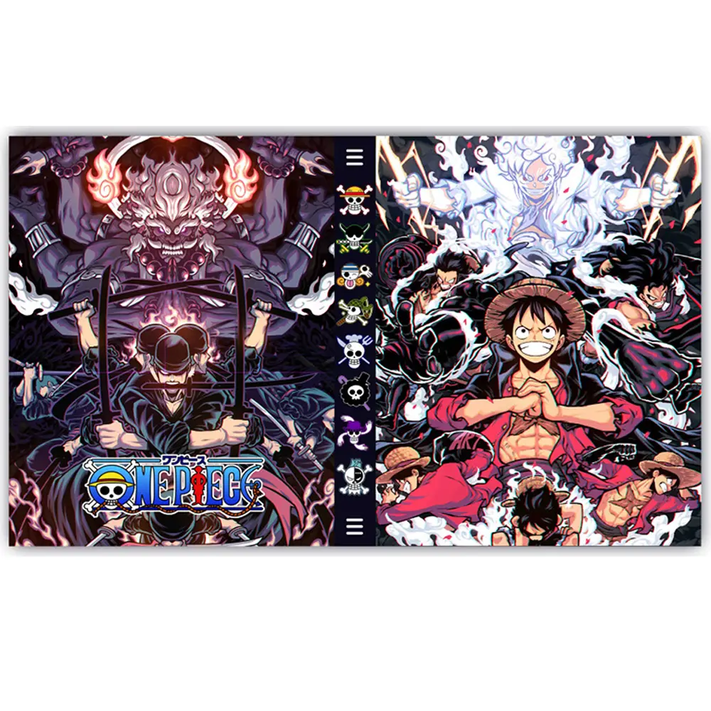ONE PIECE Cards Album 240Pcs Card Book Map Letters Holder Binder Monkey D. Luffy Roronoa Zoro Anime Card Protector Notebook Gift
