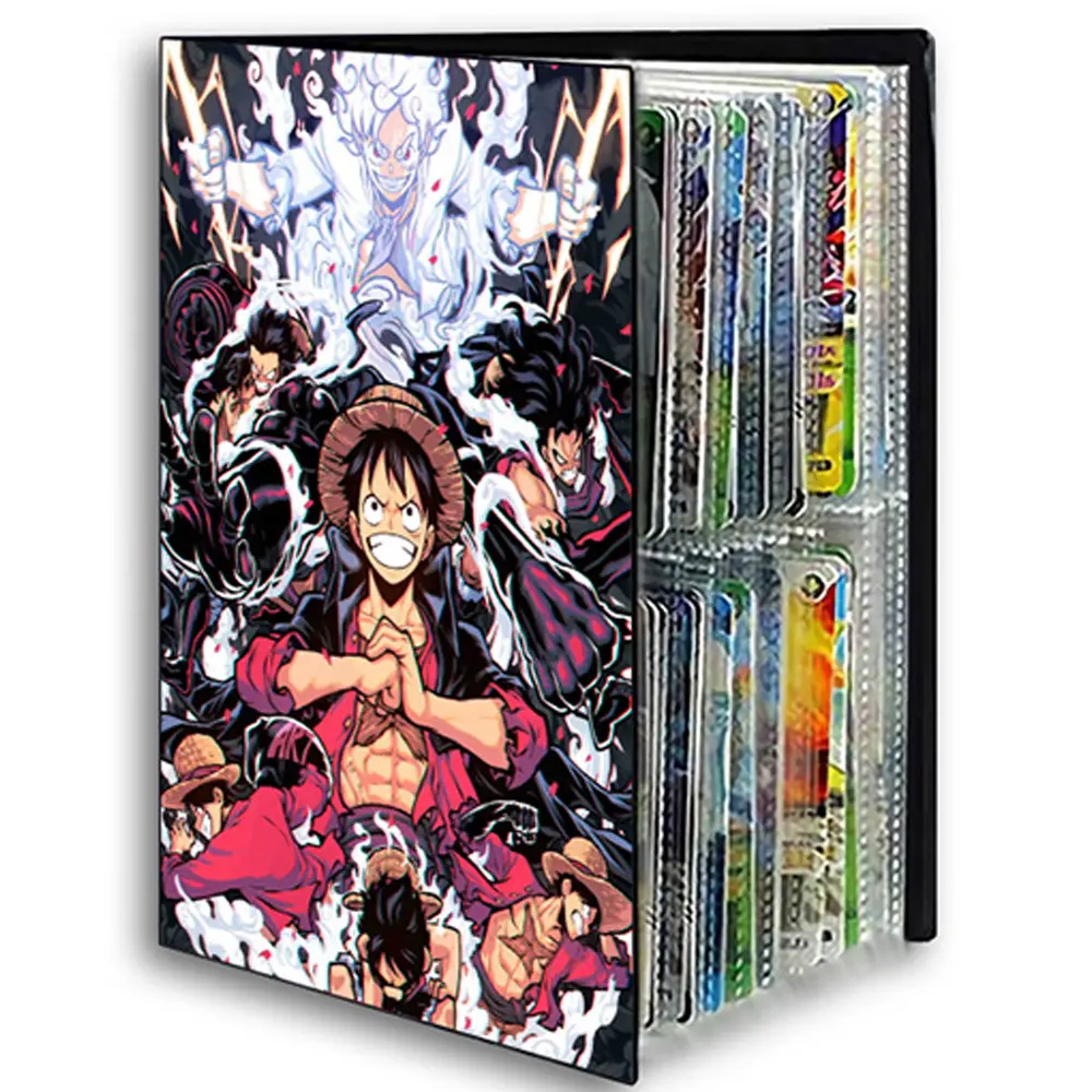 ONE PIECE Cards Album 240Pcs Card Book Map Letters Holder Binder Monkey D. Luffy Roronoa Zoro Anime Card Protector Notebook Gift