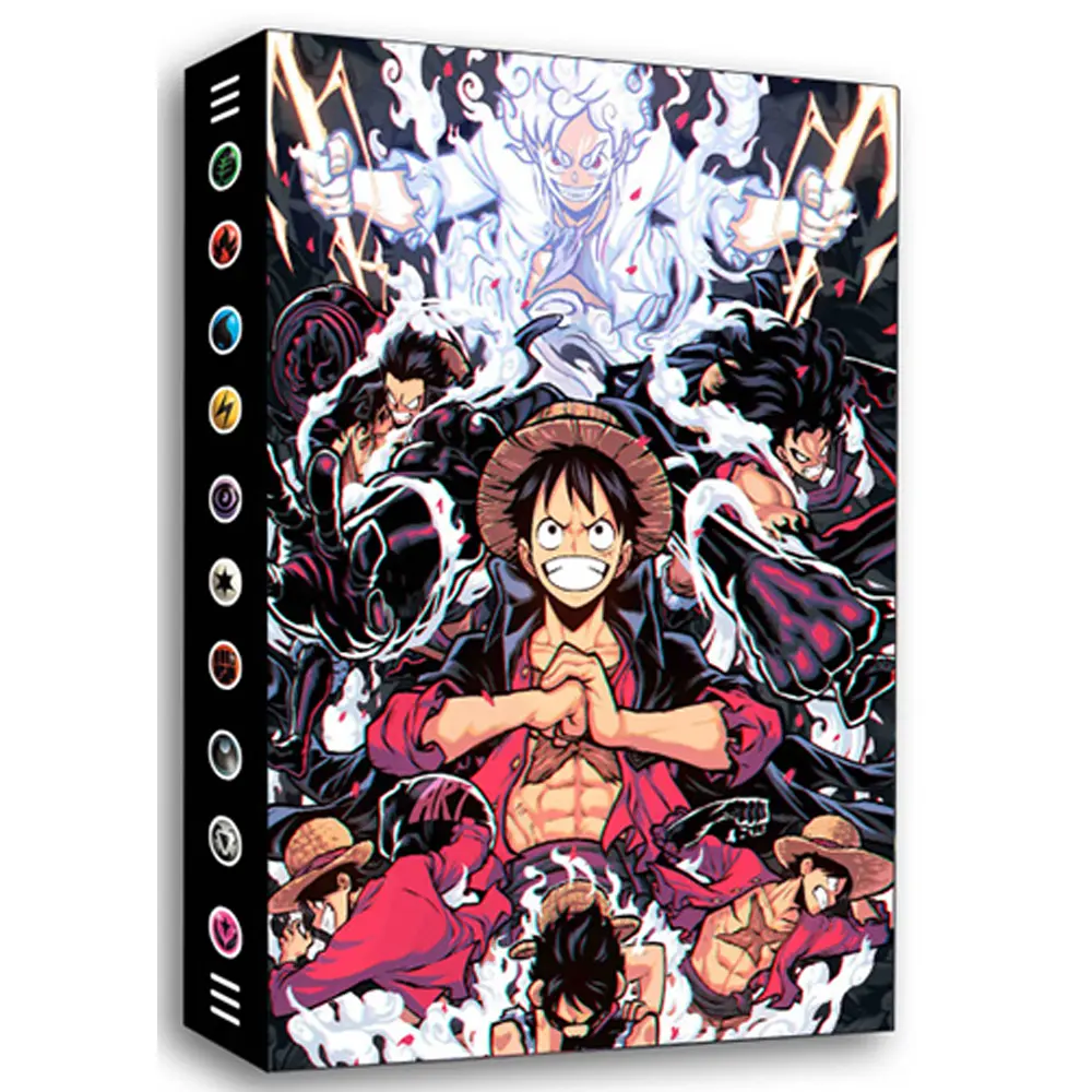 ONE PIECE Cards Album 240Pcs Card Book Map Letters Holder Binder Monkey D. Luffy Roronoa Zoro Anime Card Protector Notebook Gift