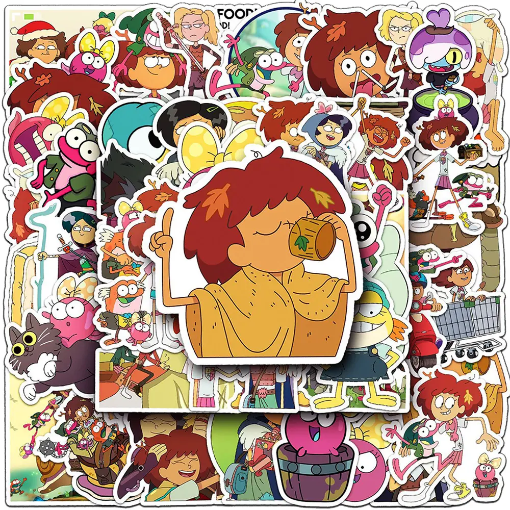 10/30/50pcs Disney Anime Amphibia Stickers Cute Cartoon Kids Sticker Toy Phone Skateboard Suitcase Fun Graffiti Decal Decoration