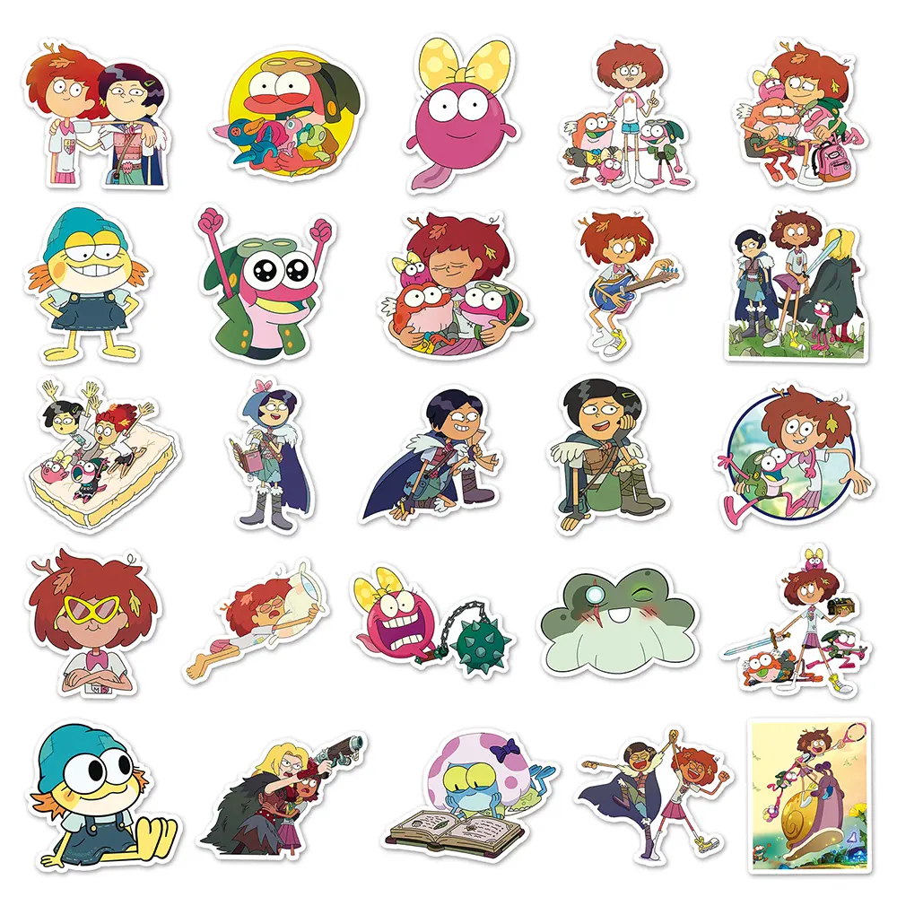10/30/50pcs Disney Anime Amphibia Stickers Cute Cartoon Kids Sticker Toy Phone Skateboard Suitcase Fun Graffiti Decal Decoration
