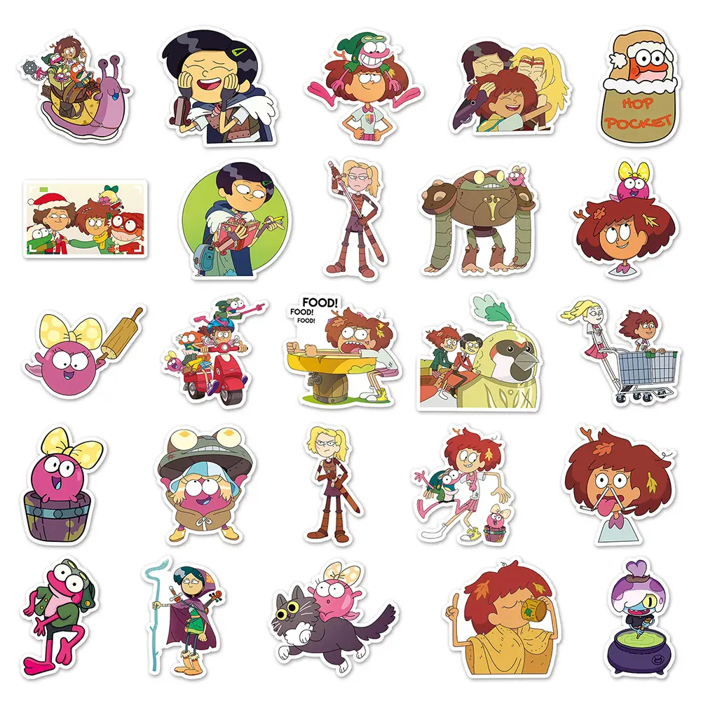 10/30/50pcs Disney Anime Amphibia Stickers Cute Cartoon Kids Sticker Toy Phone Skateboard Suitcase Fun Graffiti Decal Decoration