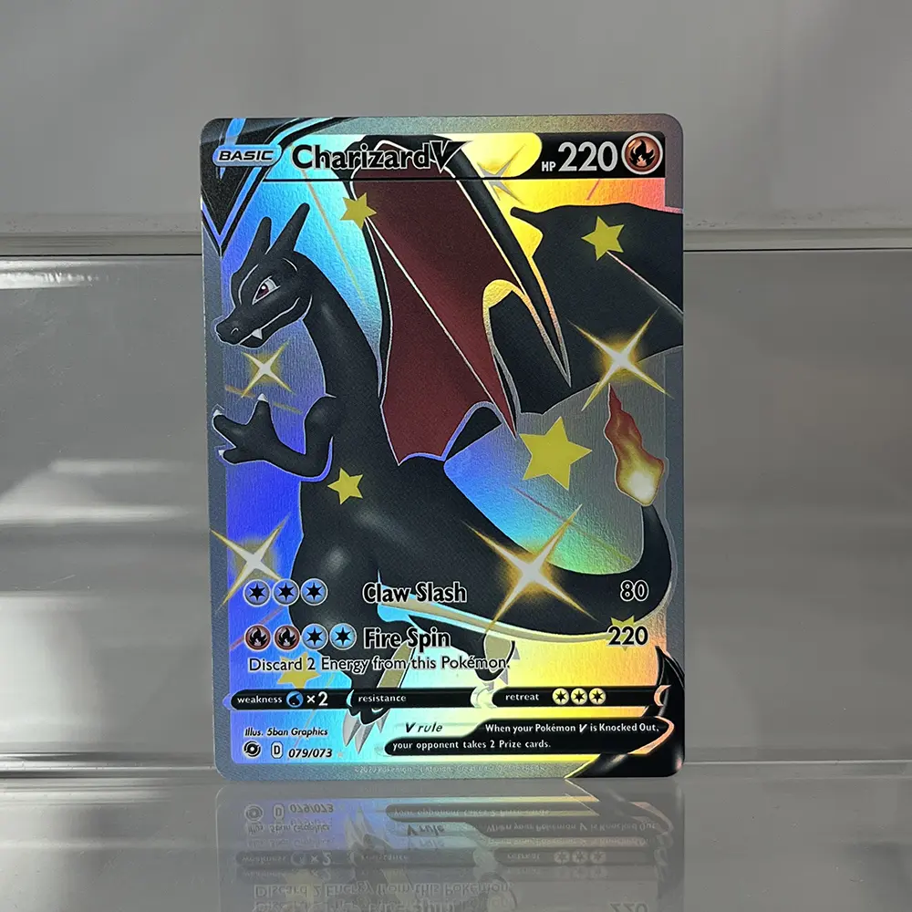 Pokémon Holographic Tranding Cards Sword-shield Charizard Empoleon Rapidash Game Collection Cards PTCG Proxy Cards