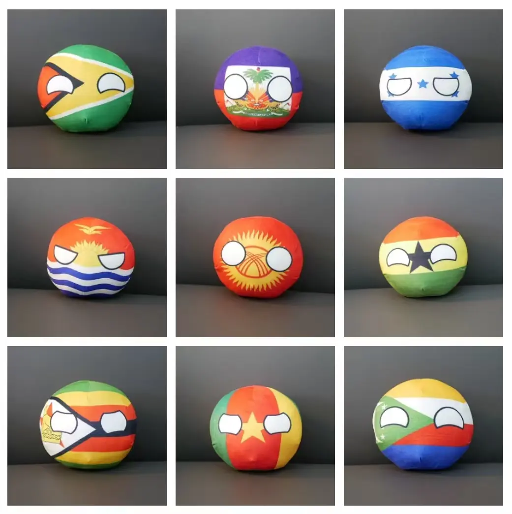 9/20cm Polandball Plush Doll Ecuador Nigeria Morocco Slovakia South Africa Yugoslavia Countryball Pendant Toy Gift