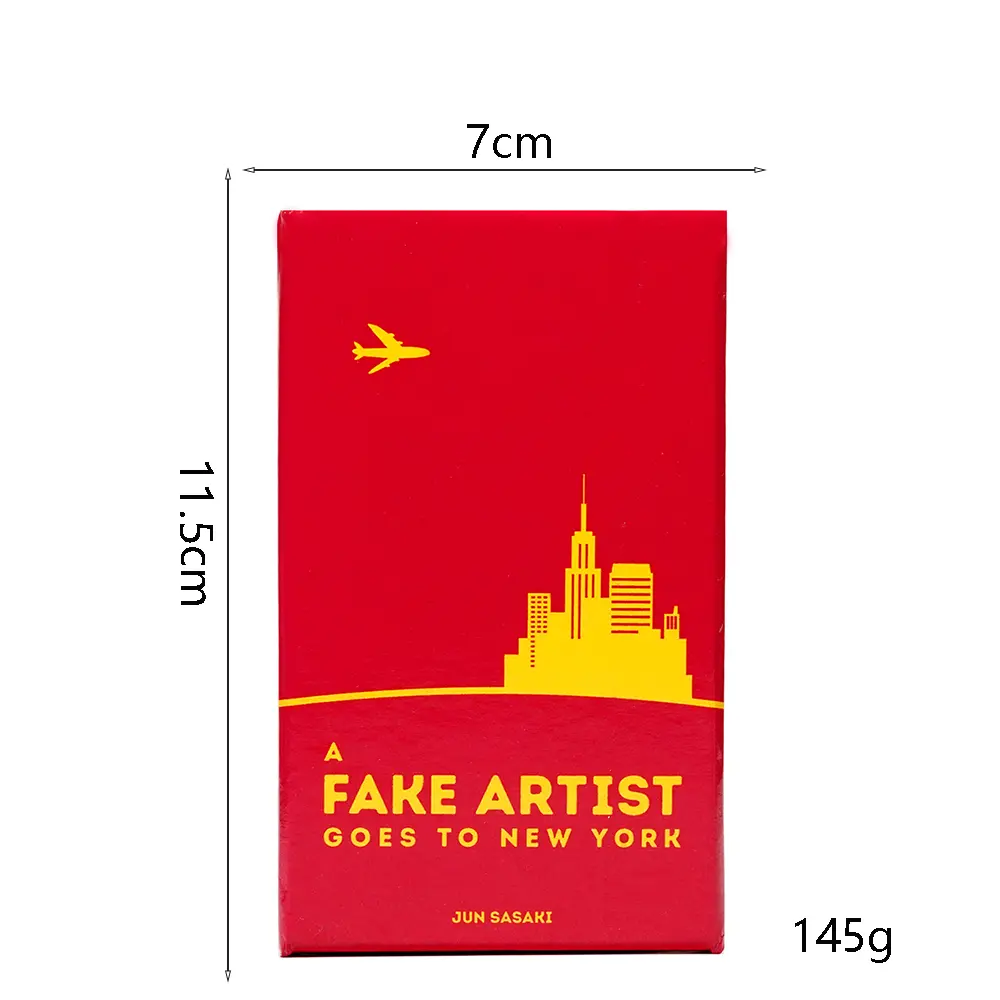 A Fake Artist Goes to New York Party Game for Family and Friends Drawing and Bluffing Card Game Social Deduction Game Board Game