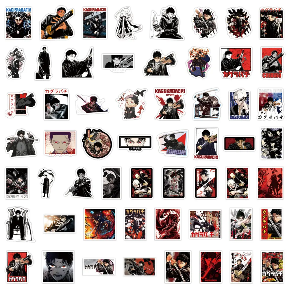 10/30/55pcs Cartoon Anime Kagurabachi Stickers Japan Manga Decals Luggage Guitar Laptop Bike Cool Waterproof Sticker Classic Toy