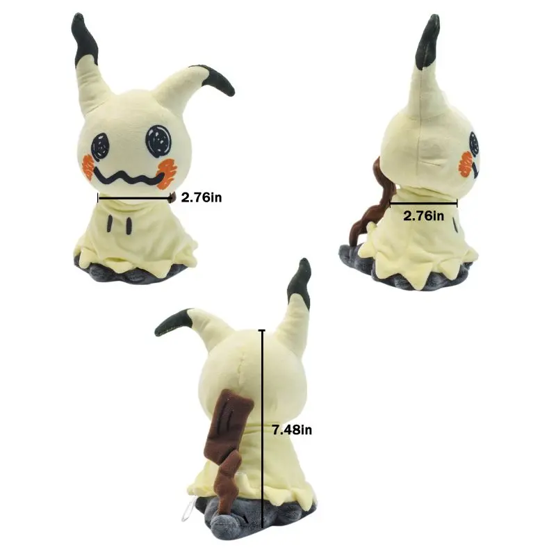 Mimikyu Eevee Stuffed Plush Toy,Birthday Kids Gifts,Christmas,Anime Character Dolls 7"