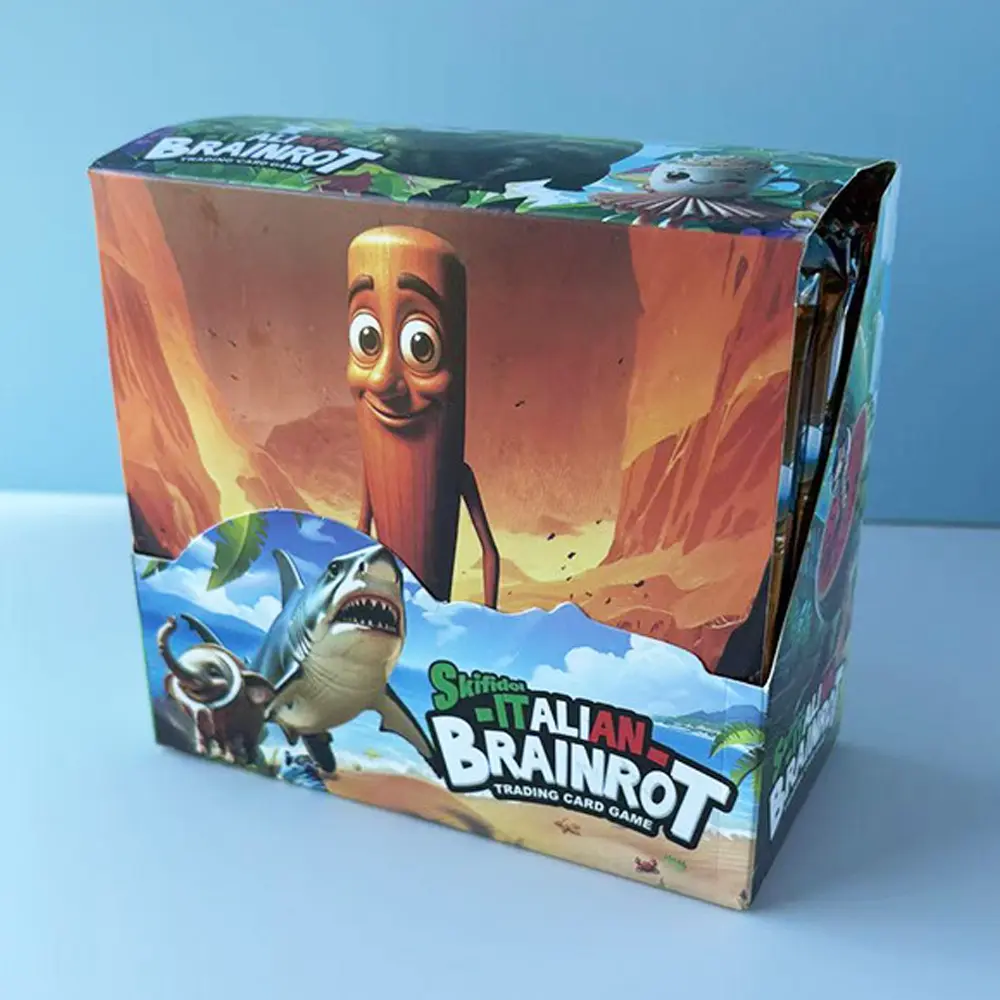 Trading Cards Italian Brainrot Cards of Collection Tungtungtung Sahur Tralalero Tralala Card Game Toy For Children Birthday Gift