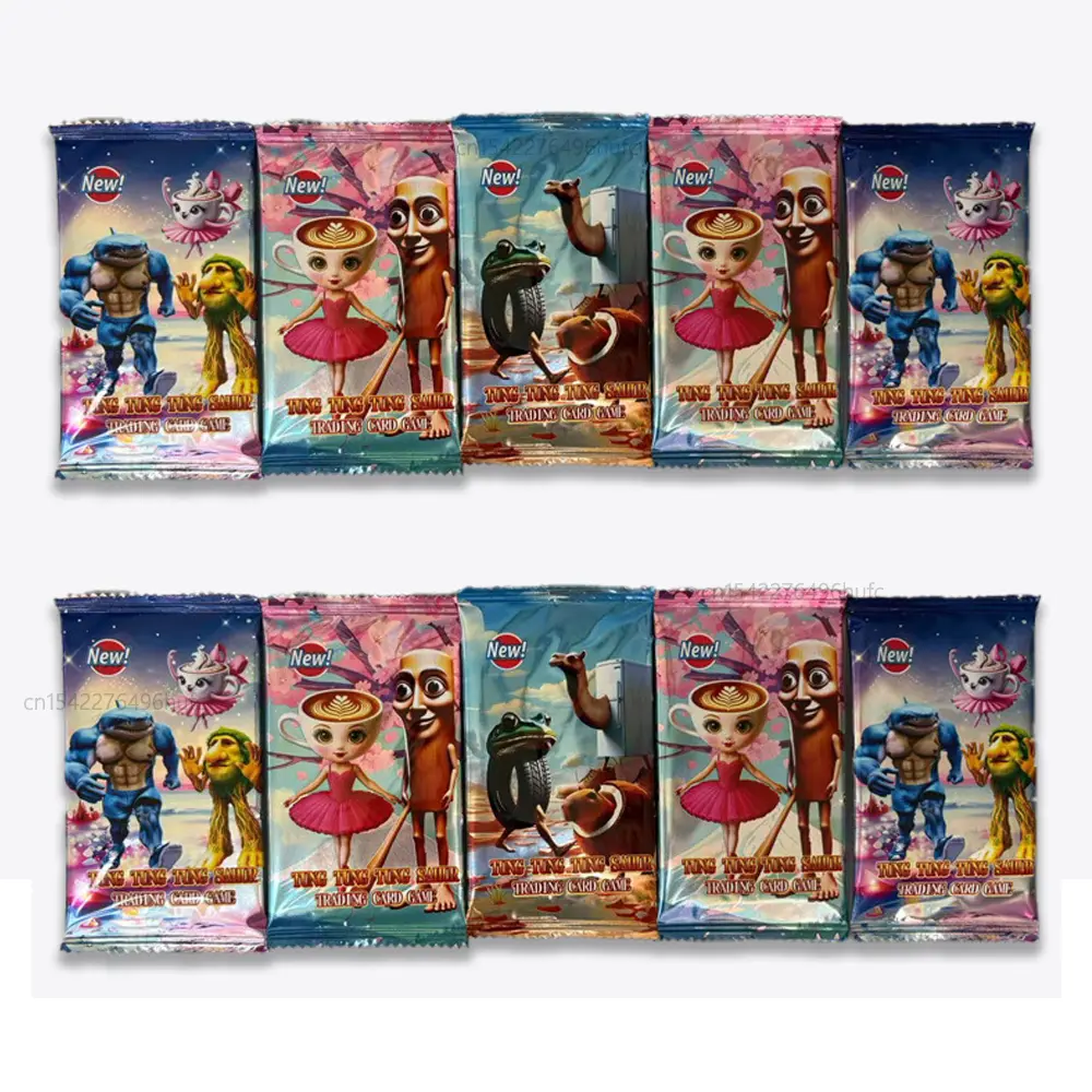 Trading Cards Italian Brainrot Cards of Collection Tungtungtung Sahur Tralalero Tralala Card Game Toy For Children Birthday Gift