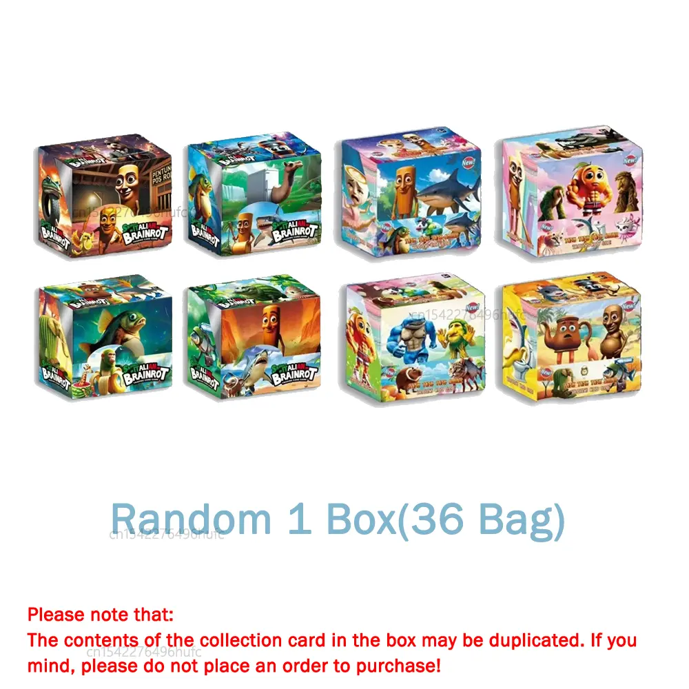 Trading Cards Italian Brainrot Cards of Collection Tungtungtung Sahur Tralalero Tralala Card Game Toy For Children Birthday Gift
