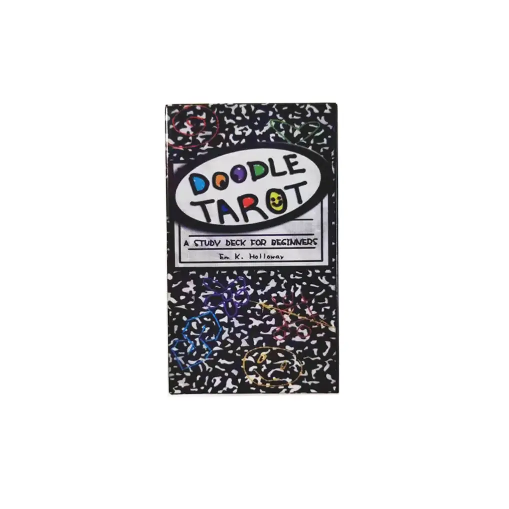 Doodle Tarot cards Deck Fortune Telling Game Divination Tools