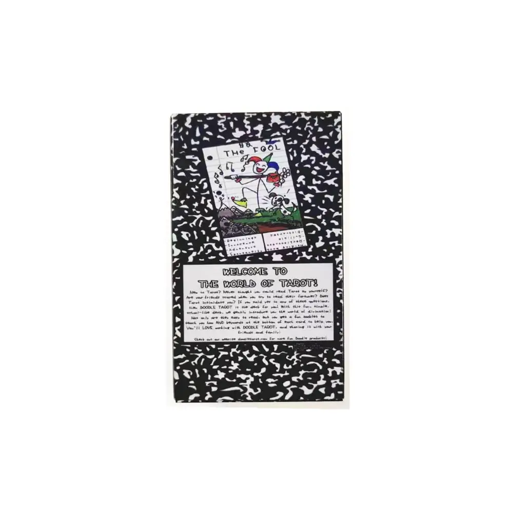 Doodle Tarot cards Deck Fortune Telling Game Divination Tools
