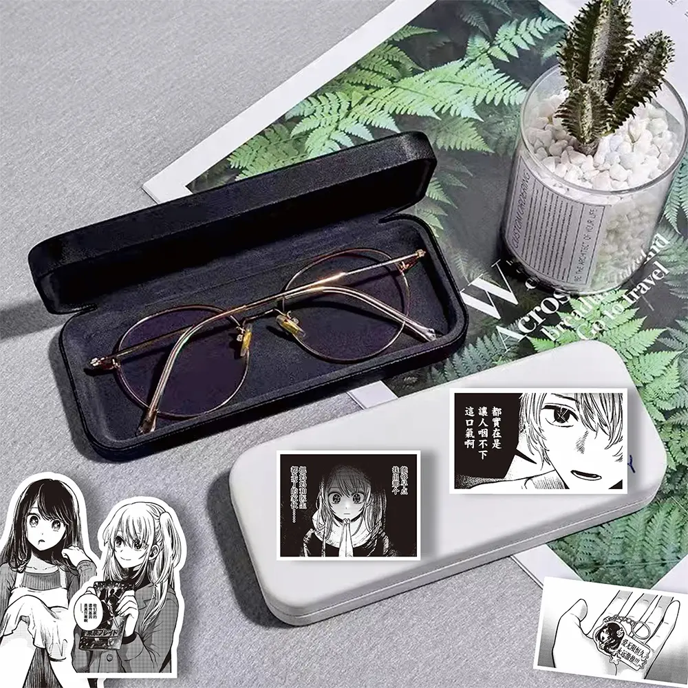 65pcs Oshi no Ko Japan Anime Graffiti Stickers Black White Decals Laptop Phone Skateboard Suitcase Car Waterproof Sticker Toys