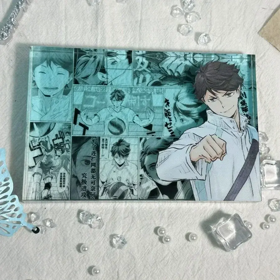 Haikyuu!! Shoyo Hinata cartoon Acrylic brick kageyama tobio Anime peripheral collectible ornaments Gifts New