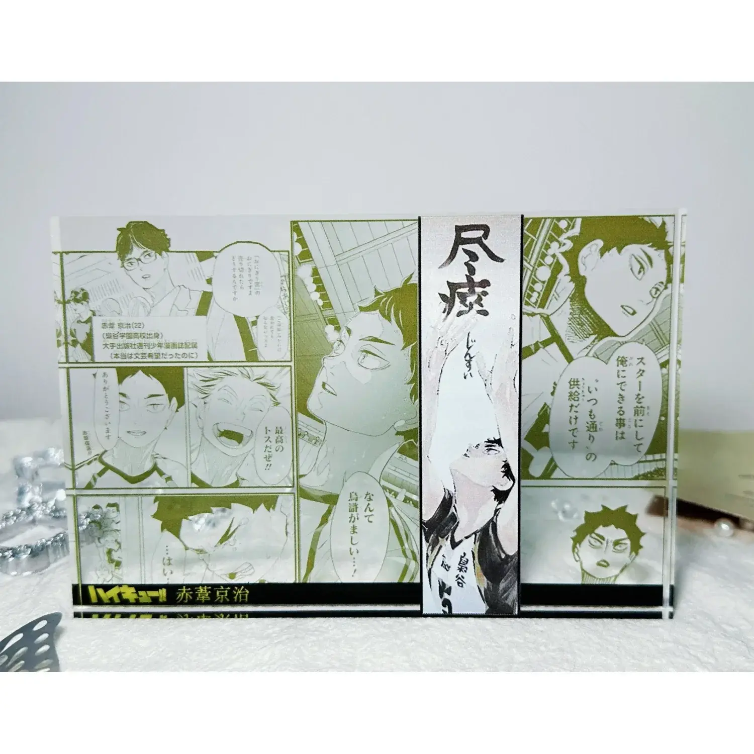 Haikyuu!! Shoyo Hinata cartoon Acrylic brick kageyama tobio Anime peripheral collectible ornaments Gifts New