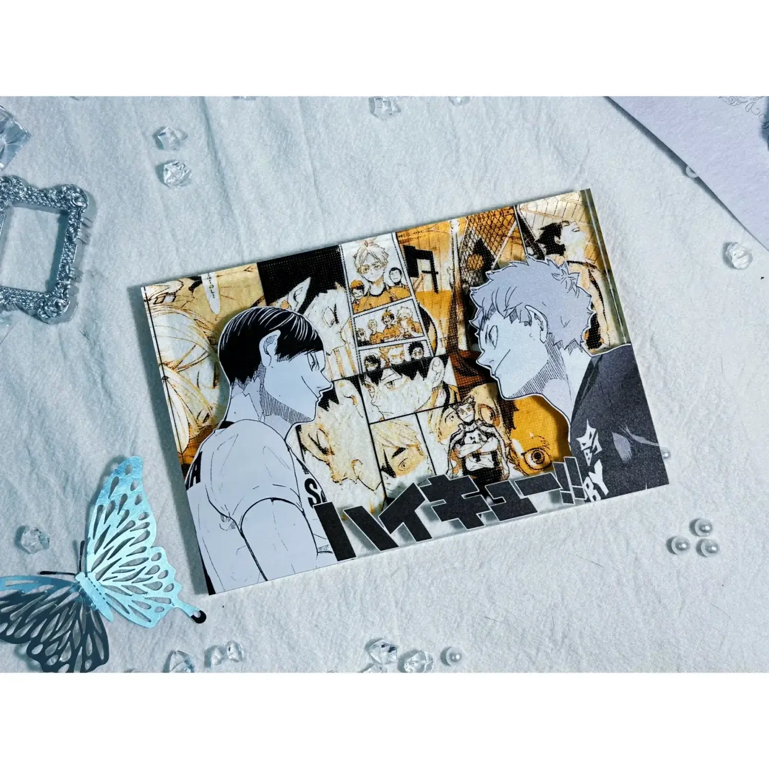 Haikyuu!! Shoyo Hinata cartoon Acrylic brick kageyama tobio Anime peripheral collectible ornaments Gifts New