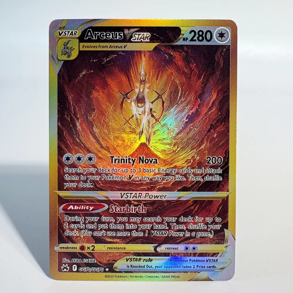 PKM Proxy Foil Cards 4pcs Arceus/Giratina/Dialga/Palkia VSTAR Toys Hobbies Collectibles Game Collection PTCG Anime Cards