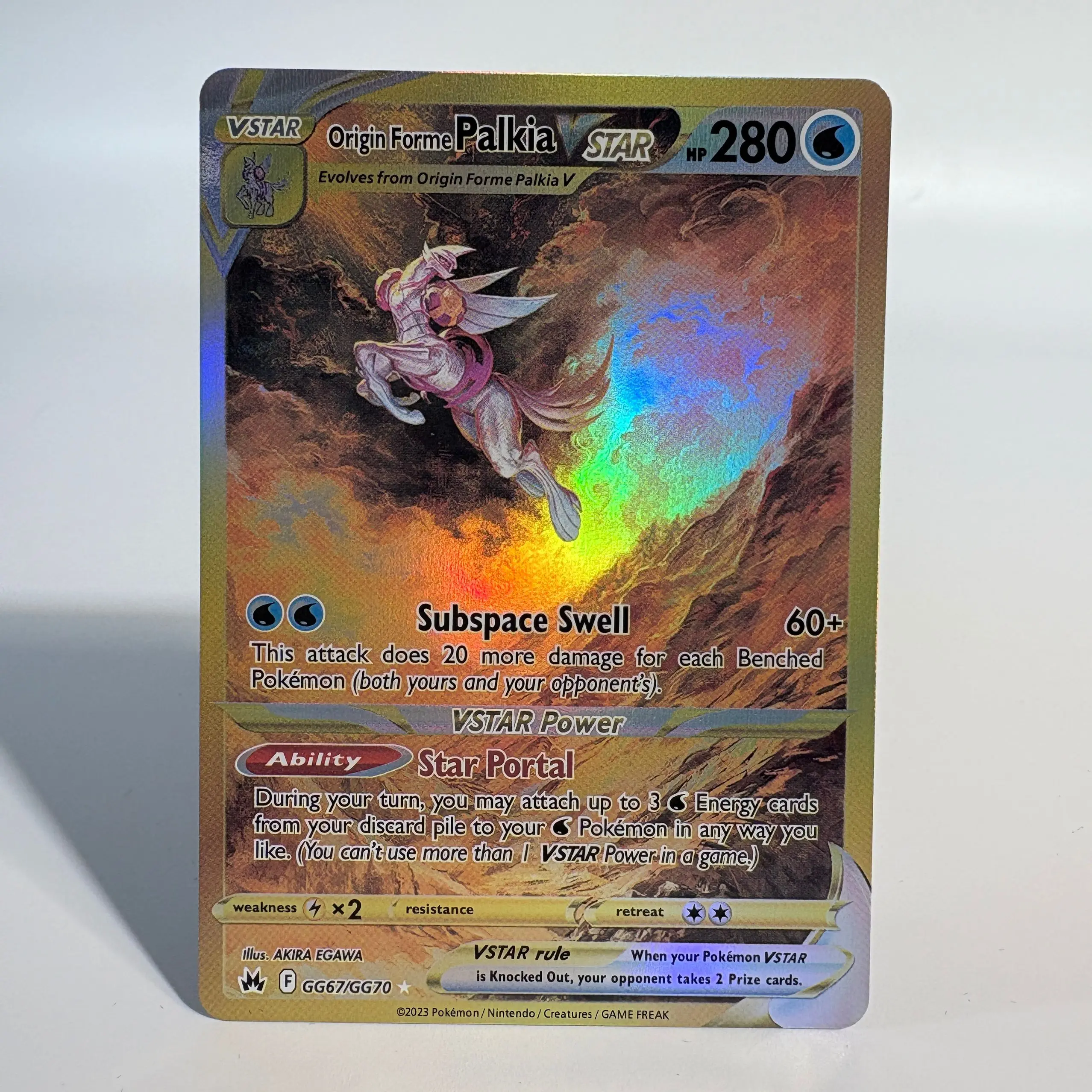 PKM Proxy Foil Cards 4pcs Arceus/Giratina/Dialga/Palkia VSTAR Toys Hobbies Collectibles Game Collection PTCG Anime Cards