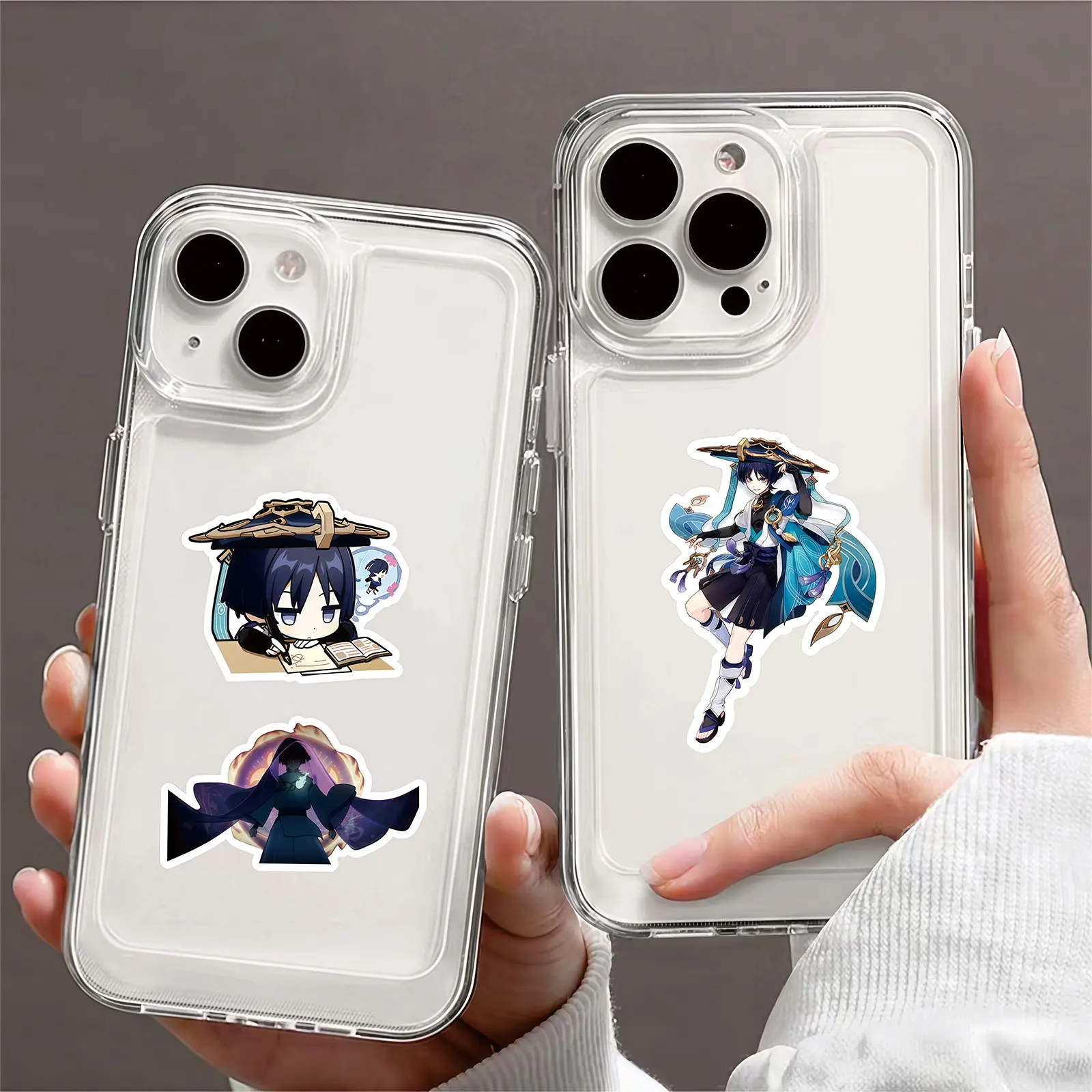 100PCS Cartoon Game Genshin Impact Stickers Anime Scaramouche Sticker Laptop Guitar Suitcase Car Motorcycle Sticker Kids Toy