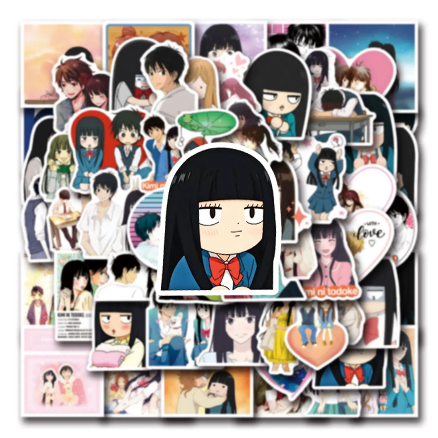 50pcs Kimi Ni Todoke Anime Stickers Sawako Kuronuma Kazehaya Shouta Sticker Notebook Luggage Laptop Kurumizawa Ume Decal