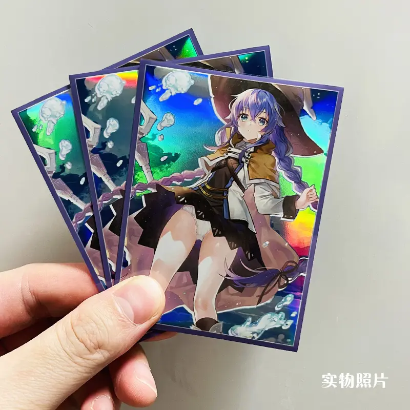 60Pcs/set Mushoku Tensei: Jobless Reincarnation Lucksy Flash Card Sleeve PTCG Game Collection Card Protective Cover 67*92