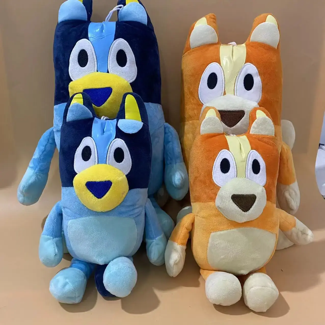 Bluey & Bingo Family Plush Toys 17/28cm - Cartoon Dog Stuffed Animals, Soft Plush Dolls,  For Kids Birthday & Christmas Gifts