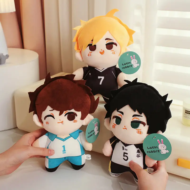 26CM Cute Cartoon Haikyuu Plush Toy Kuroo Tetsurou Oikawa Tooru Kei Tsukishima Tobio Kageyama Volleyball Stuffed Doll Gifts