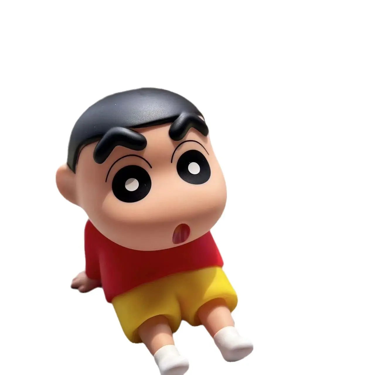 2025 New Crayon Shin chan Anime Lazy Phone Stand Mobile Stand Desktop Ornament Trendy Play Handmade Model Doll