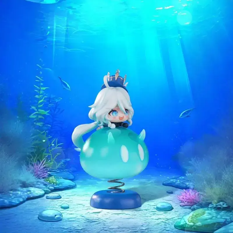 11.5cm God of Water Q Version Furina Focalors Genshin Impact Animation Peripheral Cartoon Figure Collection Decoration Toy Gifts