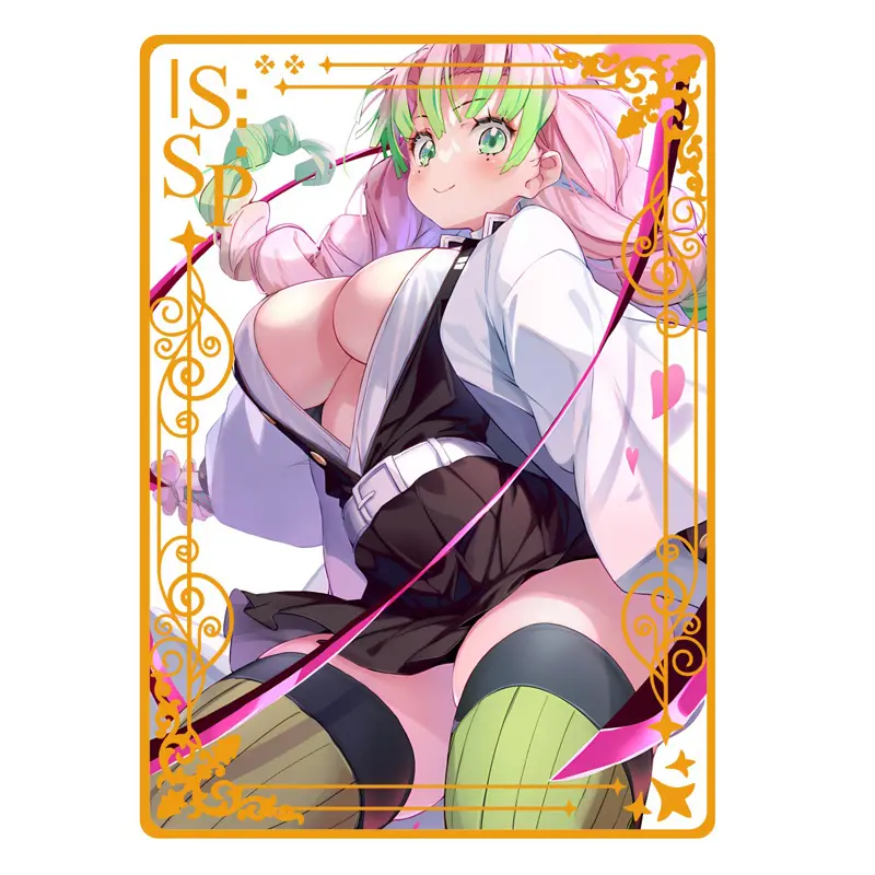 In stock Goddess Story Metal Card All Anime Sexy Swimwear Girl Collection Card Robin Nezuko Hinata Boa Rattling Yarbeide Girl