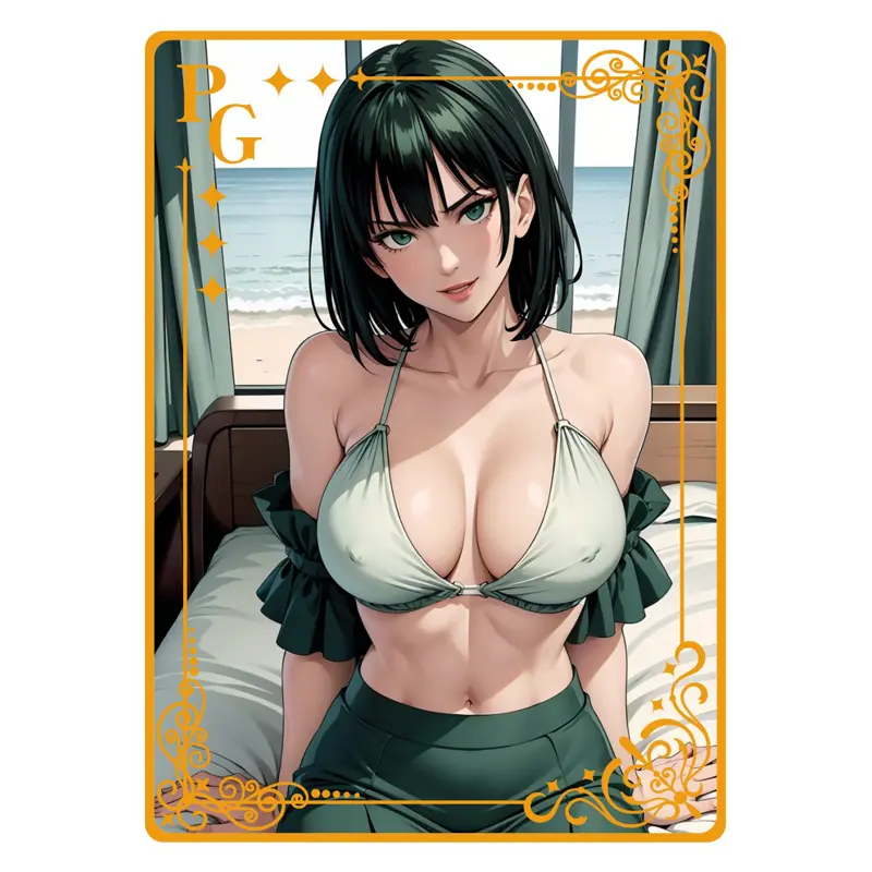 In stock Goddess Story Metal Card All Anime Sexy Swimwear Girl Collection Card Robin Nezuko Hinata Boa Rattling Yarbeide Girl