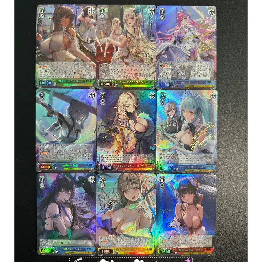 NIKKE The Goddess of Victory Anime characters Noa Miranda DIY Homemade Bronzing Collection card toys Christmas birthday gift