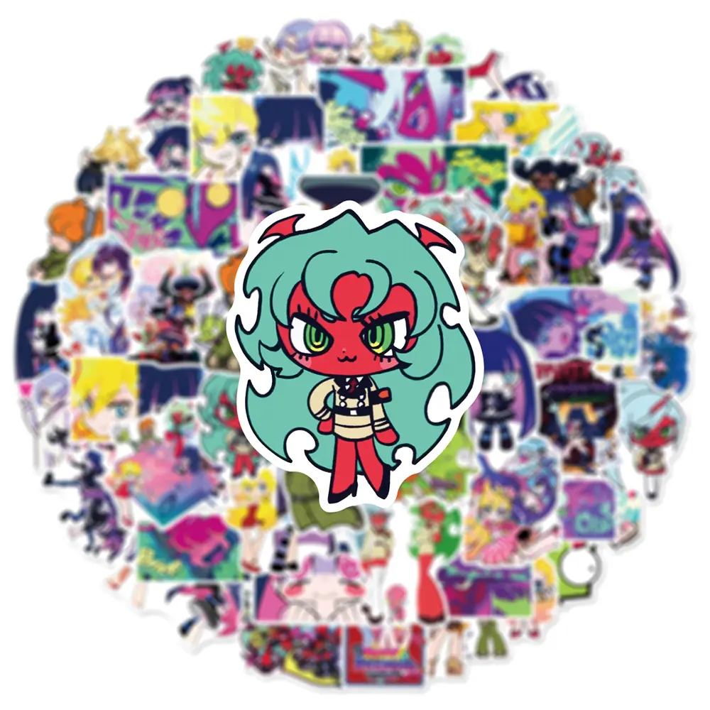 10/30/50pcs Panty & Stocking With Garterbelt Anime Stickers Cute Cartoon Girl Sticker Laptop Phone Water Bottle Animation Decals