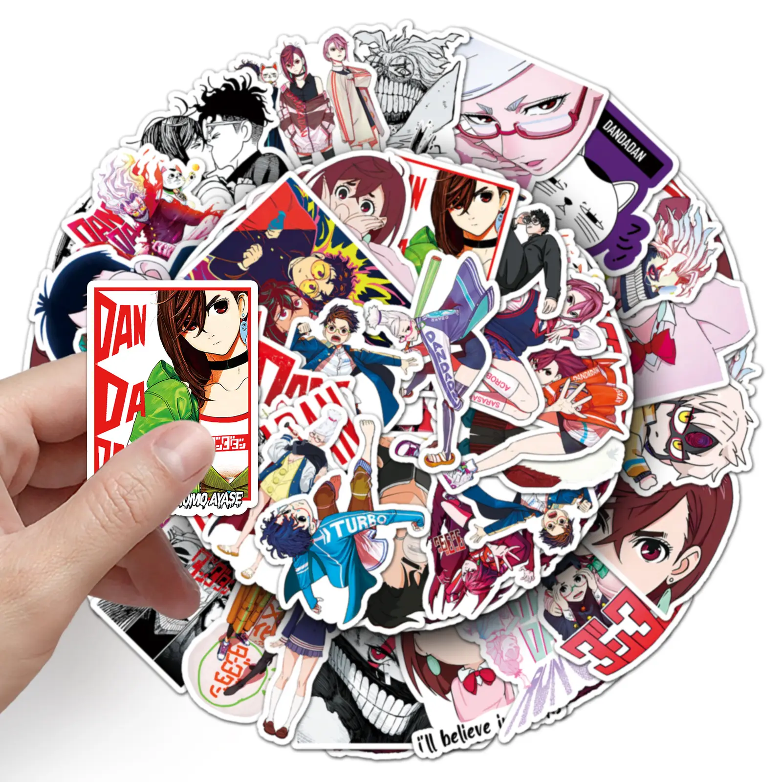 10/30/50PCS Cartoon Dandadan Graffiti Stickers Skateboard Fridge Phone Laptop Bike Funny Manga Decals Waterproof DIY Toys Gifts