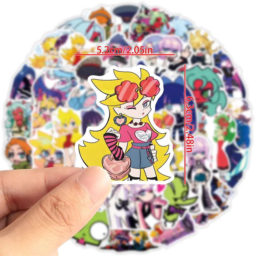 10/30/50pcs Panty & Stocking With Garterbelt Anime Stickers Cute Cartoon Girl Sticker Laptop Phone Water Bottle Animation Decals