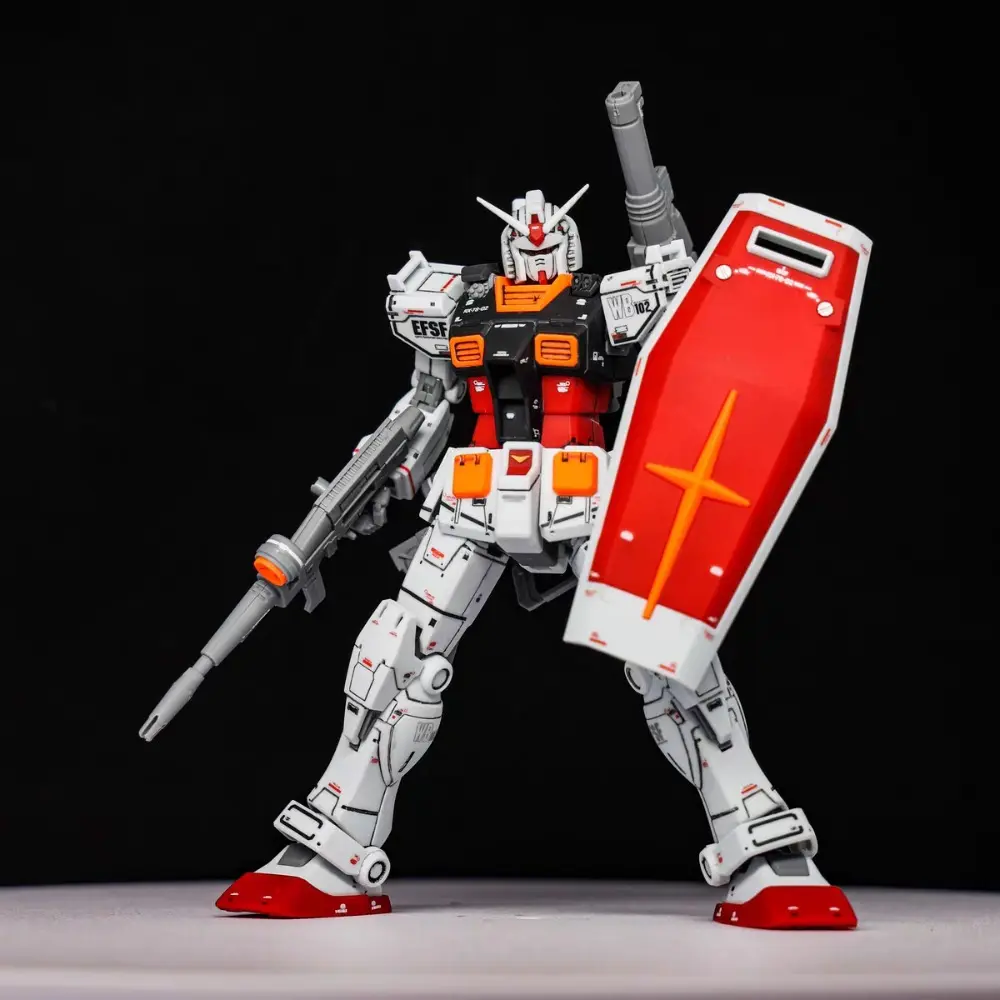 Mobile Suit Char Aznable HG 012 RX-78-2 MG Anime Action Figure PVC Mobile Suit Statue Model Ornament Crafts Gifts Toys Boys