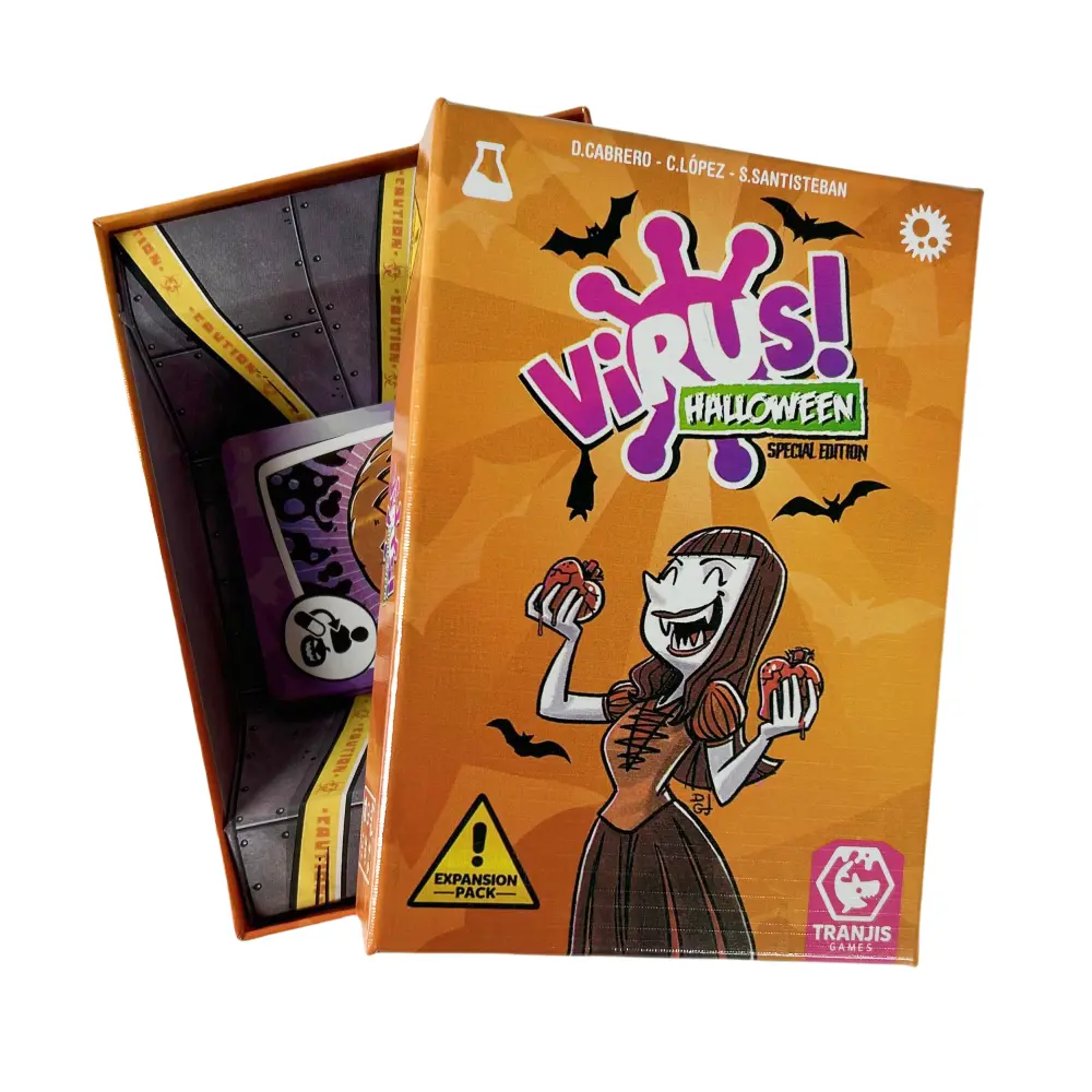 3 Styles Virus Game Cards The Contagiously Fun Card Game Virus 1/2/3 Evolution Halloween Spanish English French Party Game Card