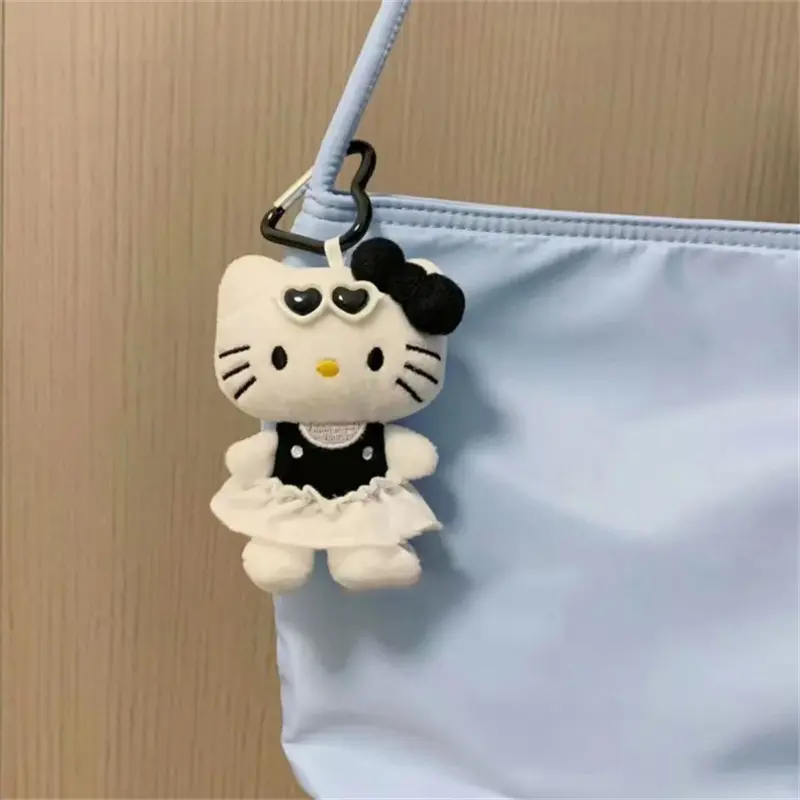Sanrio Kawaii Hello Kitty Anime Peripheral Pendant Doll Cute Fashion Sunglasses KT Cat Keychain Girl Backpack Accessories Gifts
