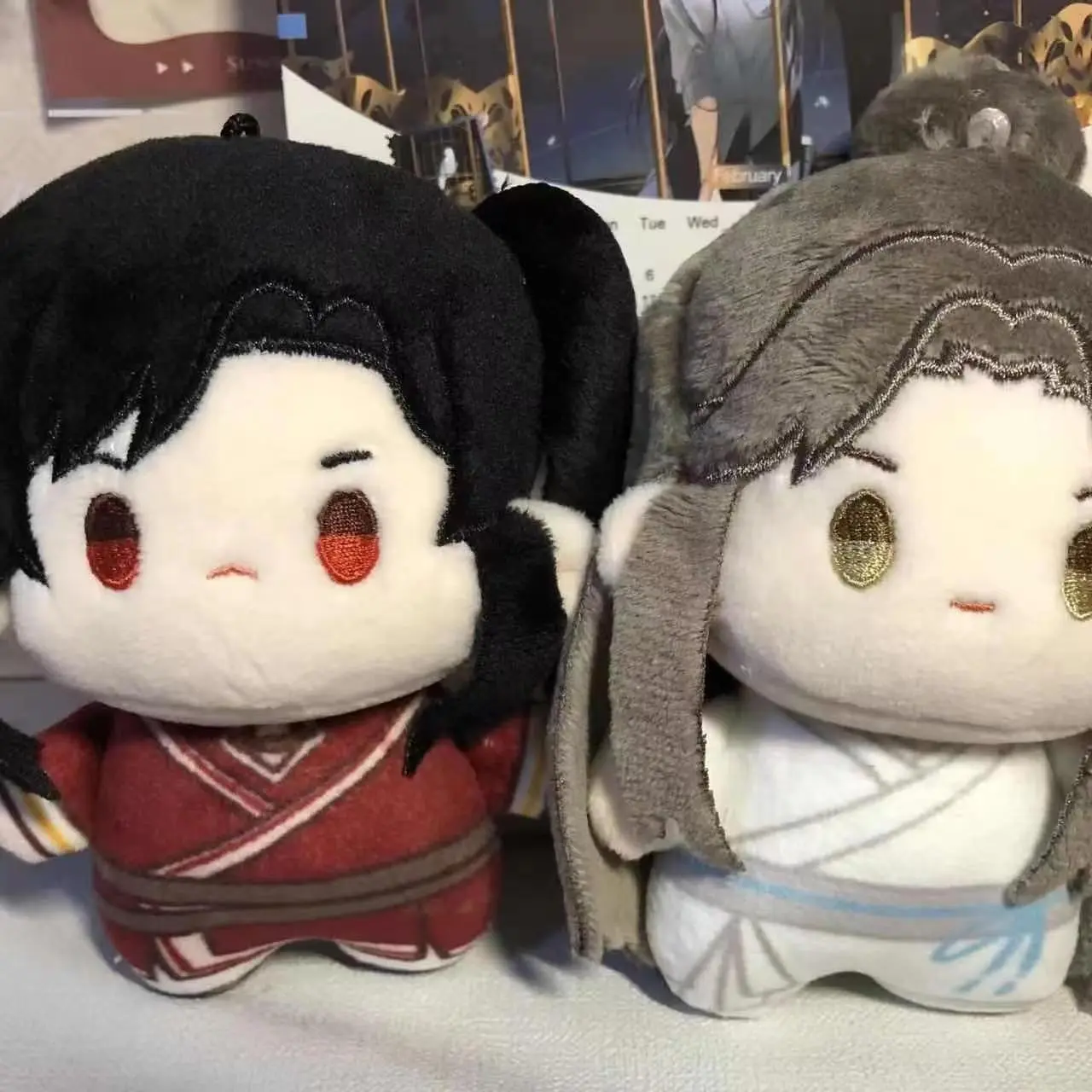 Stuffed Anime Tian Guan Ci Fu 10cm Plush Pendant Xie Lian Hua Cheng Cute Starfish Doll Toys for Children Adults Creative Gifts