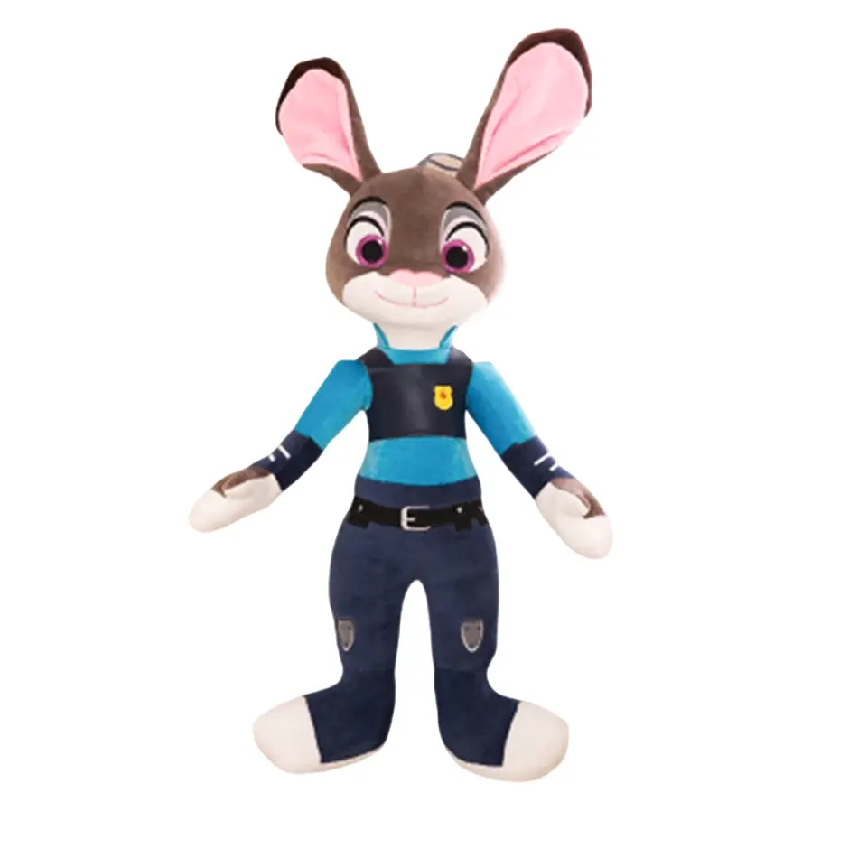 40-50Cm Disney Zootopia Character Nick Wilde Judy Hopps Cartoon Cute Toy Doll Model Birthday Christmas Gift for Children Friends