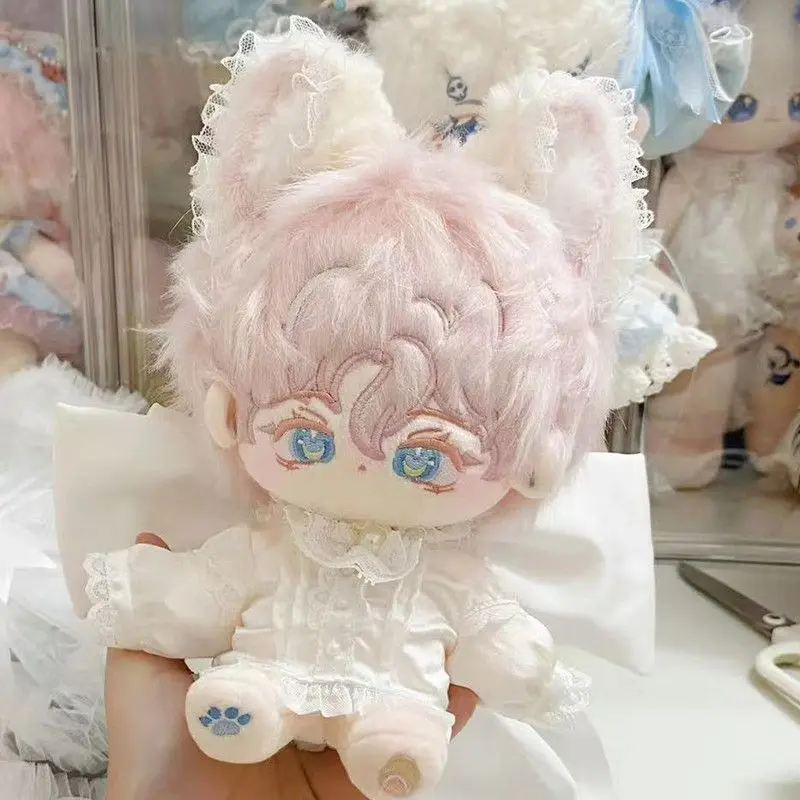 20cm Anime Laid-Back Camp Kagamihara Nadeshiko Cute Doll Cosplay Cotton Stuffed Body Dress Up Clothes Cotton Xmas Gift