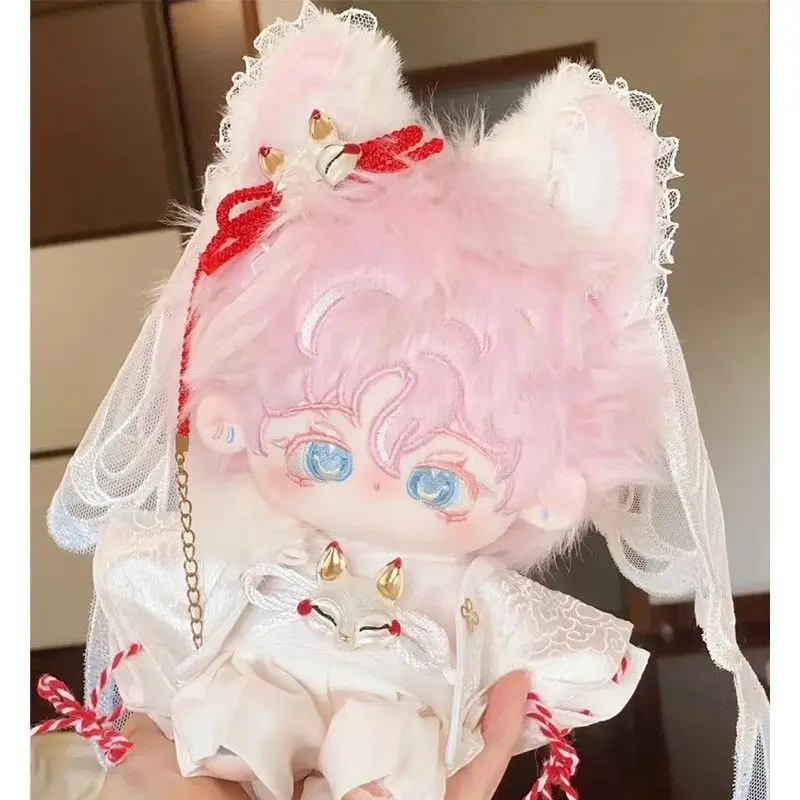 20cm Anime Laid-Back Camp Kagamihara Nadeshiko Cute Doll Cosplay Cotton Stuffed Body Dress Up Clothes Cotton Xmas Gift