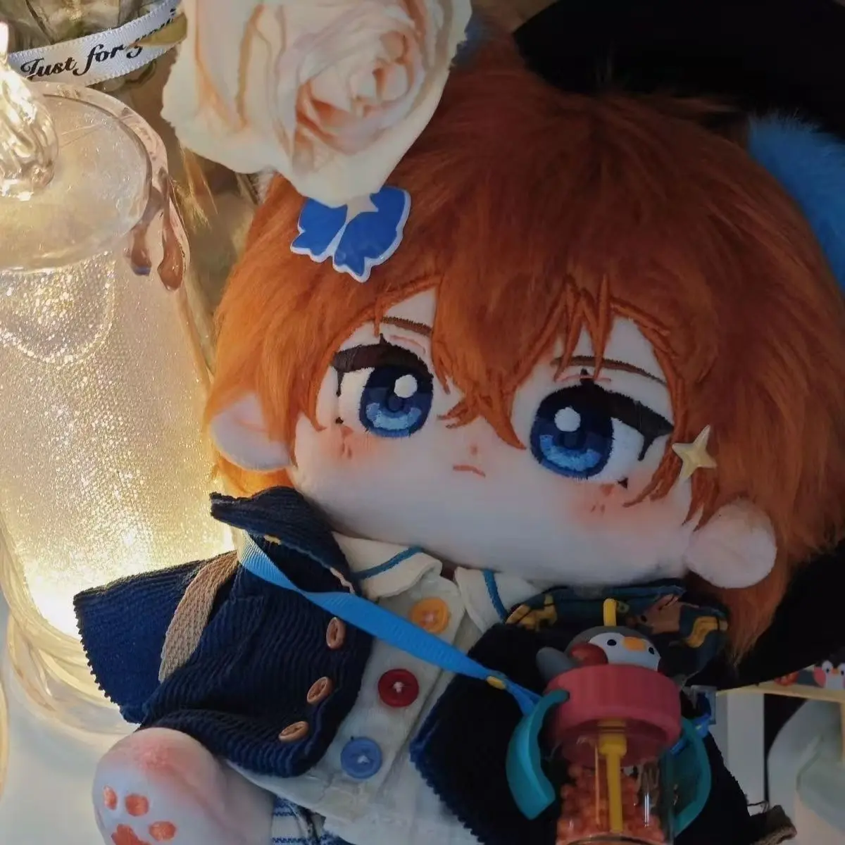 20cm Anime Bungo Stray Dogs Nakahara Chuuya Anime Figures Cosplay Plushie Dress Up Cotton Doll Toys for Children Birthday Gifts