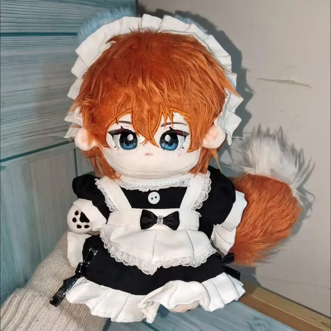 20cm Anime Bungo Stray Dogs Nakahara Chuuya Anime Figures Cosplay Plushie Dress Up Cotton Doll Toys for Children Birthday Gifts