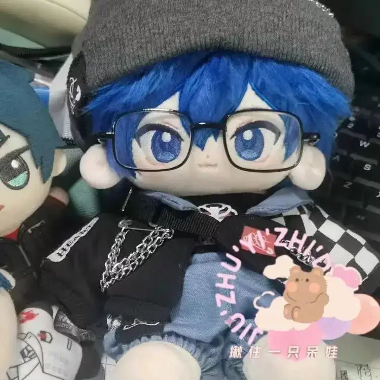 20cm KAITO Handsome Idol Virtual Character Boy Doll Cosplay Stuffed Toy Body Dress Up Plush Dolls Clothes Cotton Gift Festivals