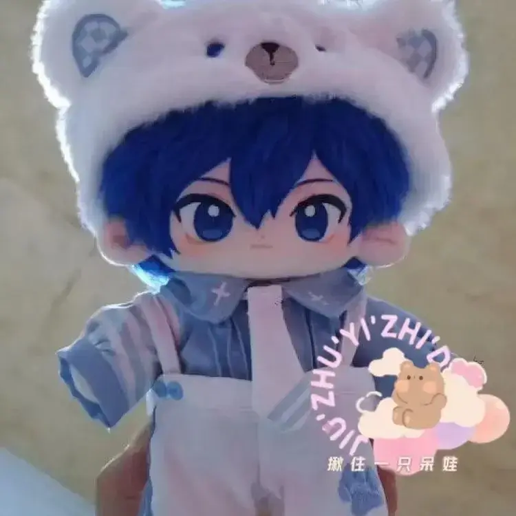 20cm KAITO Handsome Idol Virtual Character Boy Doll Cosplay Stuffed Toy Body Dress Up Plush Dolls Clothes Cotton Gift Festivals